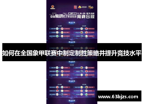 如何在全国象甲联赛中制定制胜策略并提升竞技水平 如何在全国象甲联赛中制定制胜策略并提升竞技水平